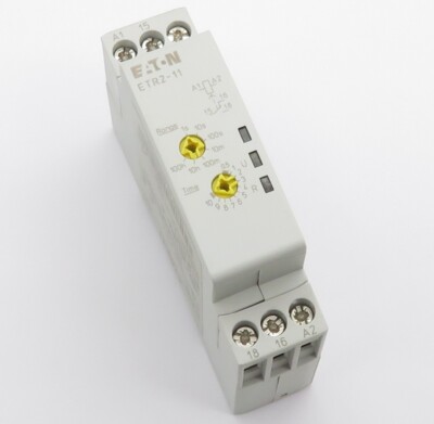 EATON ETR2-11 Zeitrelais ansprechverzögert Time Relay On Delay 1W 1CO 0,05s-100h
