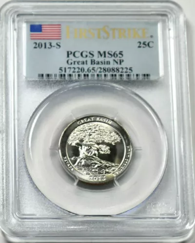 2013-S Great Basin National Park Uncirculated Quarter PCGS MS65 LOT of TWENTY