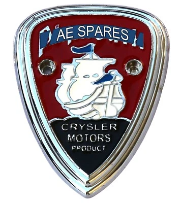 Emblème Logo Plymouth Chrysler Motors AEspares Décalque Décoratif Avant 1 Unité - Photo 1/4