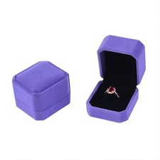 Pack Velvet Ring Boxes, Earring Pendant Jewelry Case, Ring Earrings Gift Boxe...