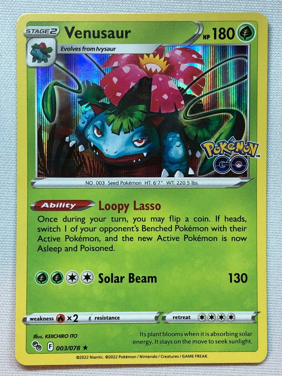 Pokemon Pokemon GO Venusaur 003/078 Holo NM/M | eBay