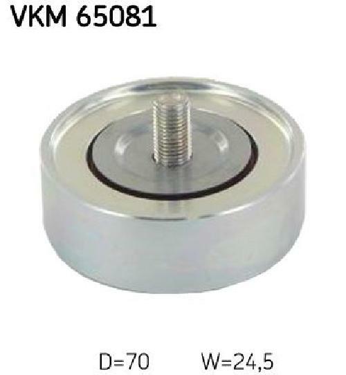 Original SKF Deflection/Guide Pulley Ribbed Belt VKM 65081 for Citroën
