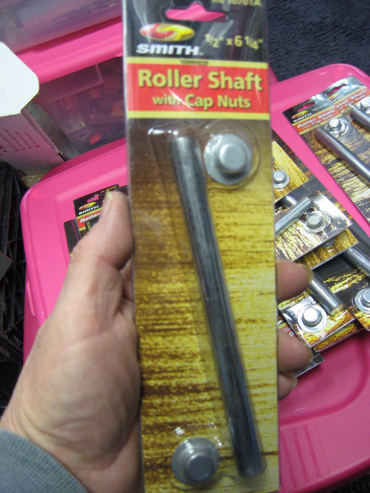 Smith 1/2" & 5/8" Diameter Boat Trailer Roller Shafts & Cap Nuts