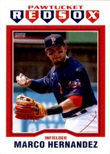 2019 Pawtucket Red Sox Choice 10 Marco Hernandez Moca Dominican Republic DR Card