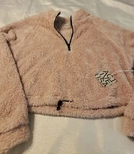 New! Teddy Bear Sweater/Lightweight jacket.sz small, Pink, Long sleeve.Pullover.