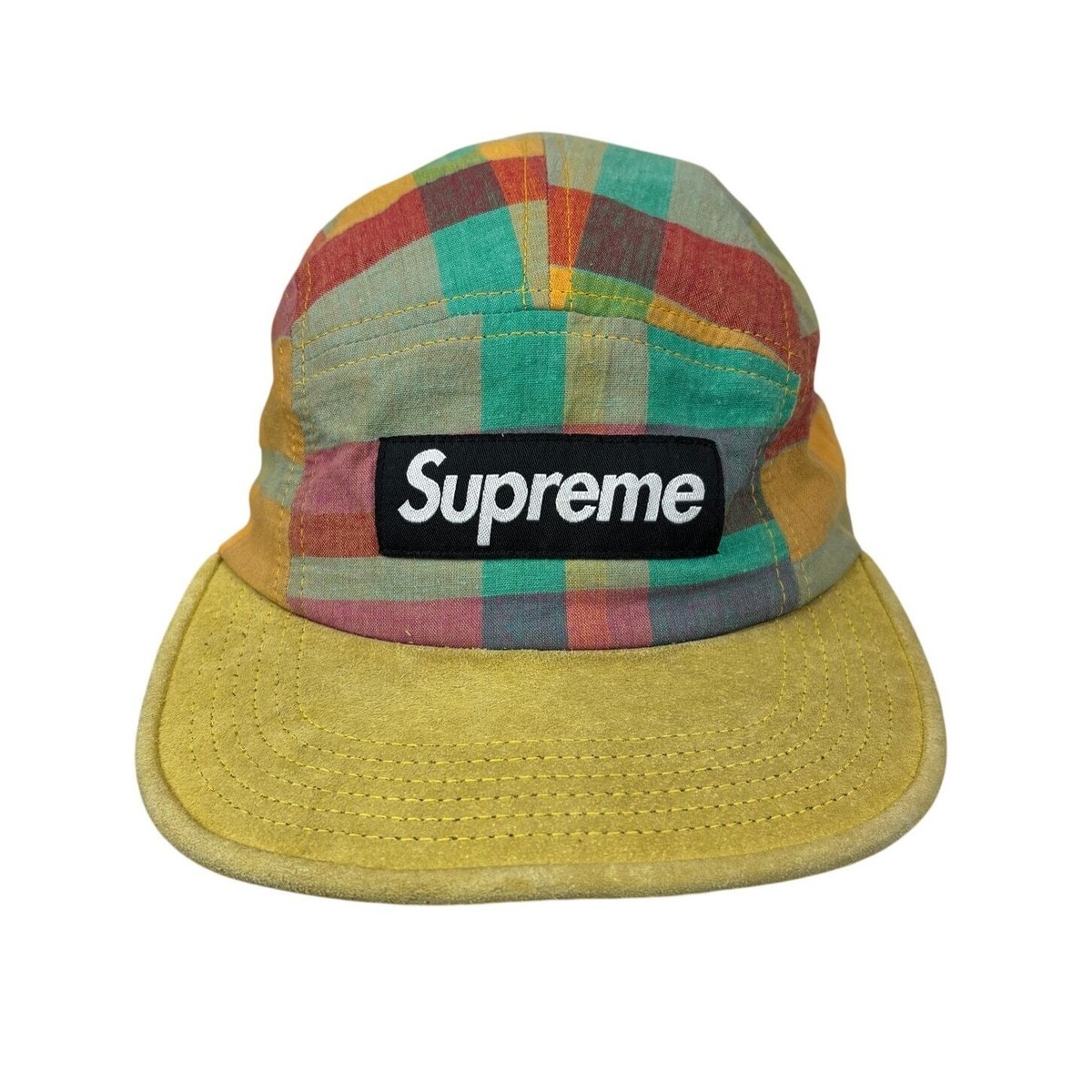 帽子 M/L Supreme Patchwork Madras Crusher Supreme GOODENOUGH Patchwork Madras Crusher (SS25) - $78