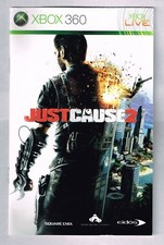 Microsoft XBOX 360 Just Cause 2 Replacement Instruction Manual ONLY