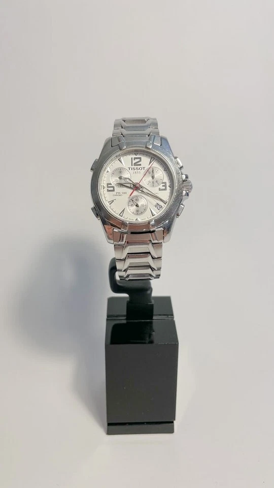 Cronógrafo alarma Flyback Tissot PR100, reloj para hombre Foto 2 de 4