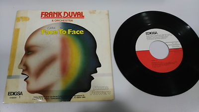 Frank Duval & Orchestra Face To Face 1982 Single 7'' Vinyl Spanish Edition Rare