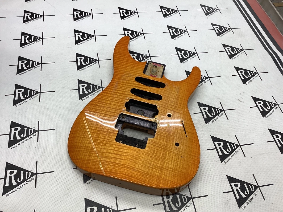 Jackson Japan Dinky DK2 Electric Guitar Body Flame Top Ash