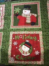 Debbie Mumm Ho Ho Holiday 24  6 Square Panel SSI Cotton Fabric New