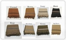 10 AFGHAN PATOO HANDMADE SAWATI WOOL SOLID PASHTUN SHAWL SCARF WRAP MENS WOMEN