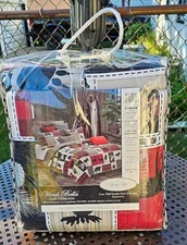 Virah Bella 3 PC Full/Queen Quilt Set “Lodge Life” 1 Quilt & 2 Pillow Shams NWT