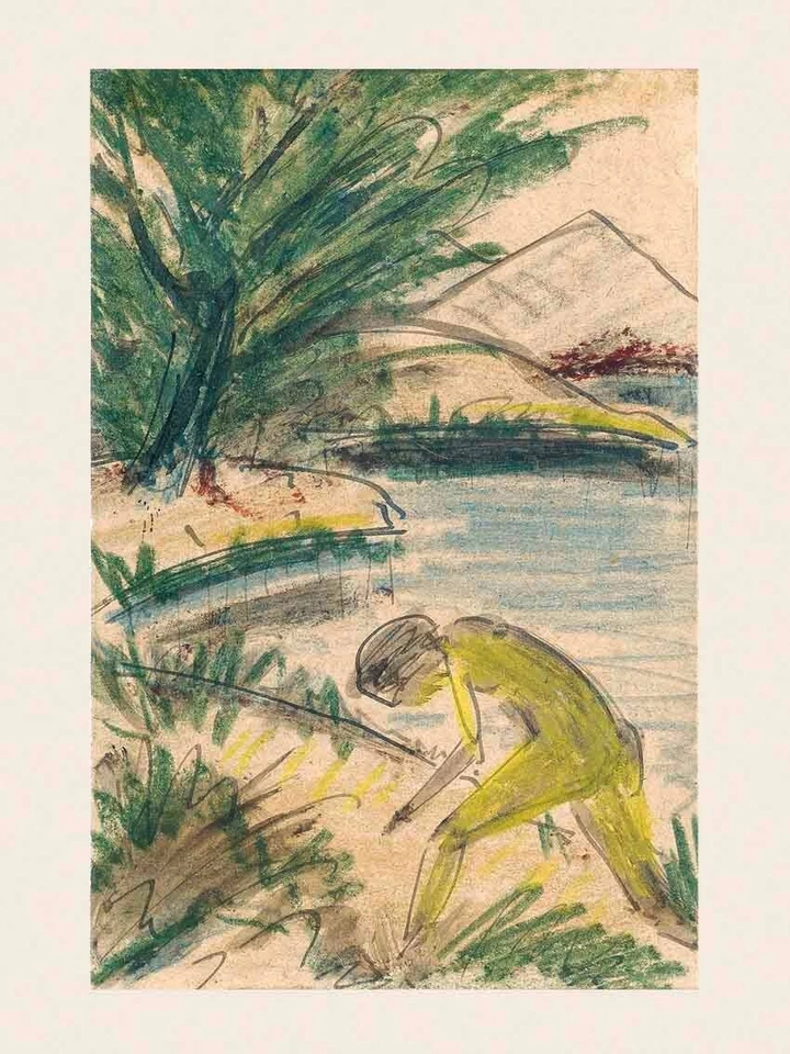 Otto Müller - verschiedene Motive 5, auf Büttenkarton, 40 x 30 cm - Bild 4 von 4