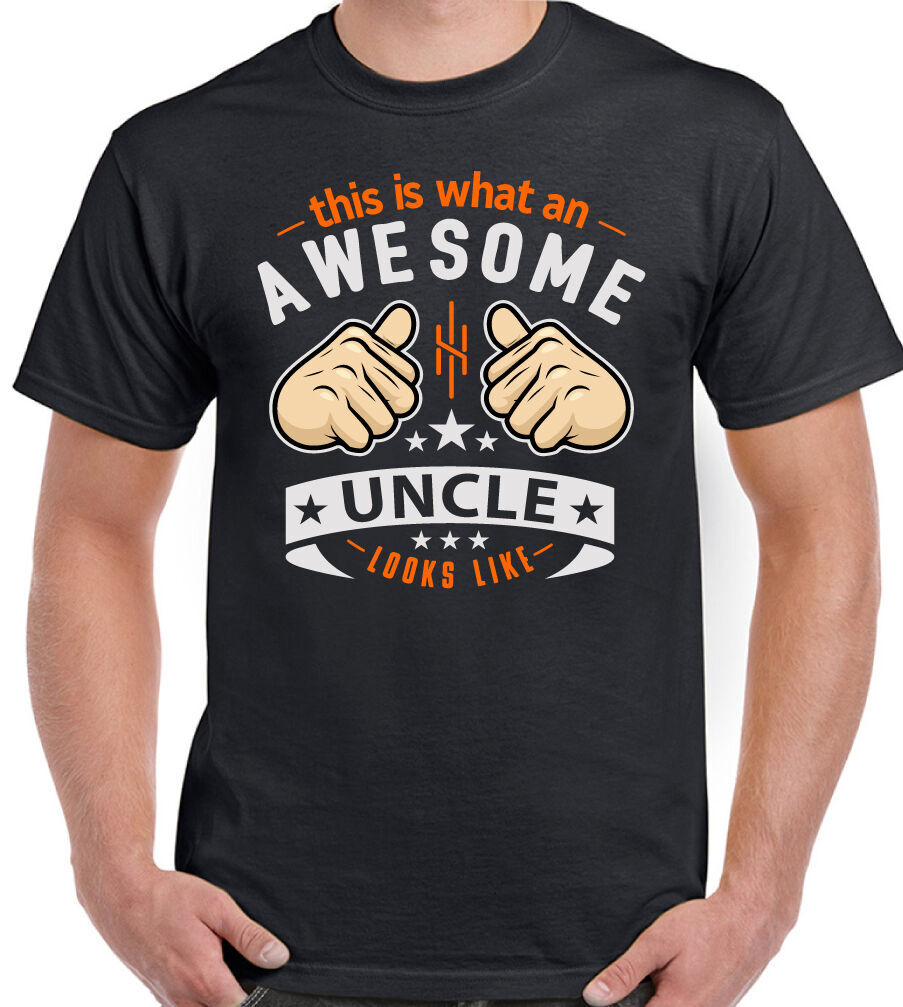 Uncle T-Shirt This Is What An Awesome Looks Like Mens Funny Fathers Day Xmas D2