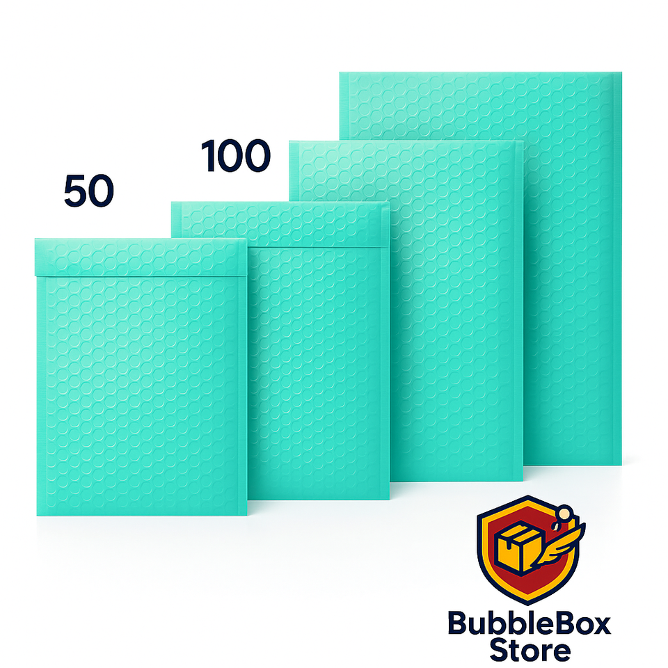Bubble Bobble Commodore Buste Imbottite Per Spedizioni ProLine - Colore Teal, Vari Formati (#000 A #7) - Bubble In Polietilene Buste Poliplacca Antishock - Foto 9