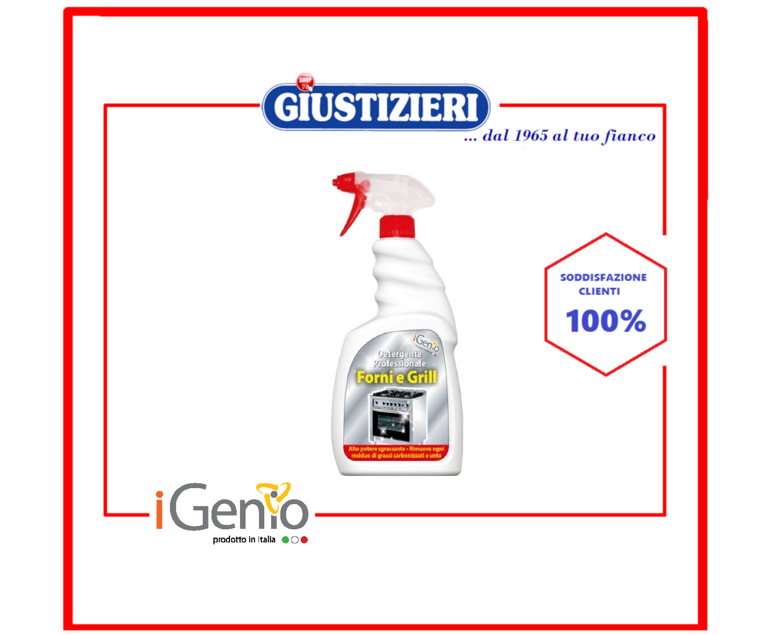 995 DETERGENTE PROFESSIONALE FORNI GRILL E BARBECUE – 1 FLACONE DA 500 ML