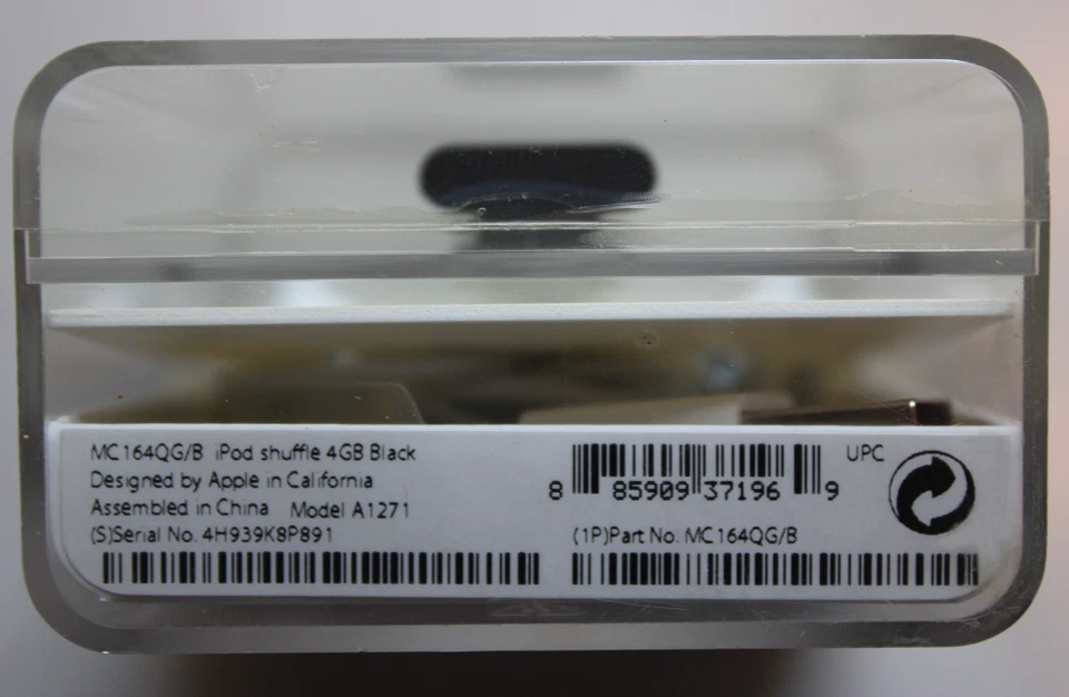 ORIGINAL BLACK Factory Sealed iPod Shuffle 4GB 3rd Generation Model A1271 - Image 3 of 4