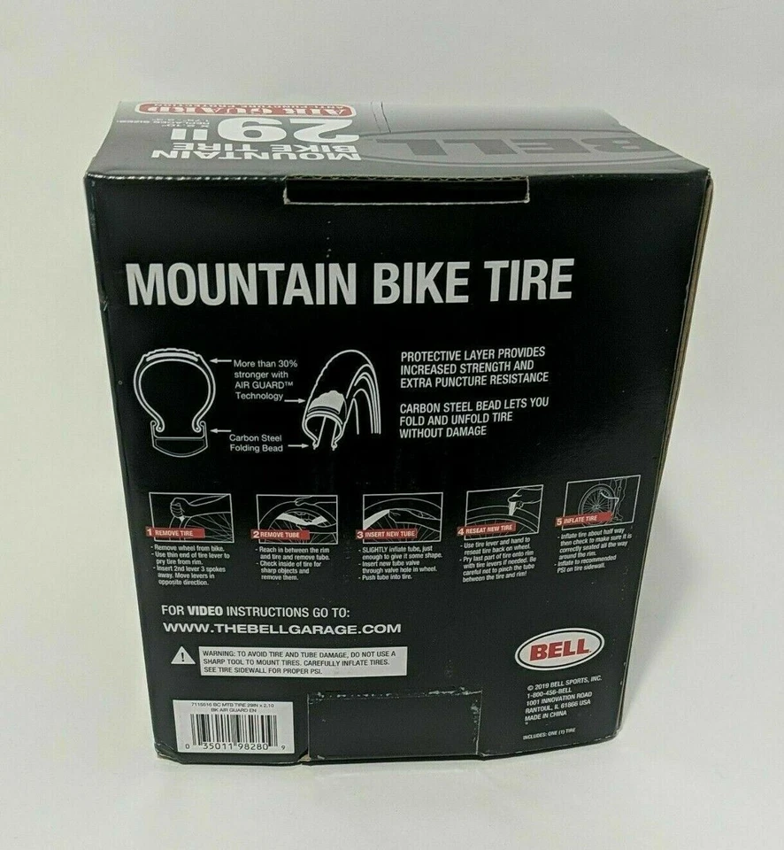 Bell Air Guard Comfort Bike Tire 26" x 1.75"-2.25" Anti-Puncture Protection NEW - Image 4 of 4