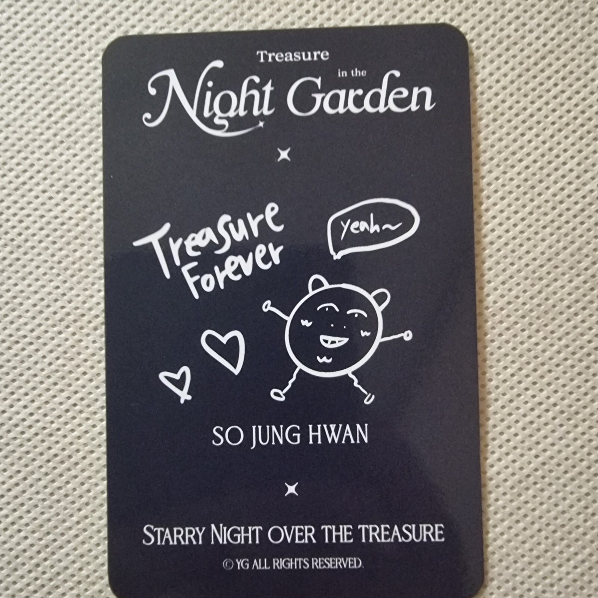 TREASURE IN THE NIGHT GARDEN KPOPMERCH SCRAP KIT RANDOM PHOTOCARD