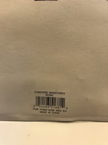 Concord Miniatures "Our Town Wise Men,Magi,nib - Picture 2 of 2