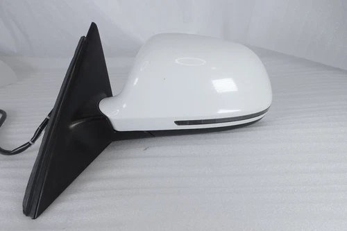 09-12 AUDI A4 SEDAN LEFT LH DRIVER SIDE EXTERIOR DOOR POWER MIRROR WHITE  OEM