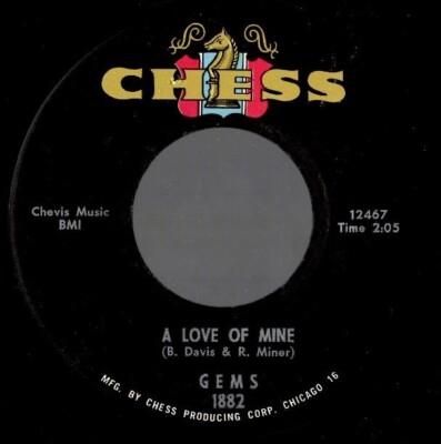 Gems A Love Of Mine / That's What They Put Erasers Northern Soul NEUWERTIG -