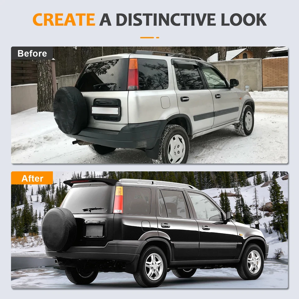 Alerón para Honda CRV 1997-2001 estilo de fábrica ligero imprimado trasero Foto 3 de 4