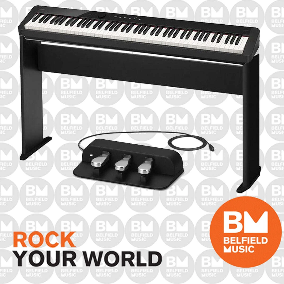 Casio Privia PX-S1100 Digital Piano Black w/ CS68P Stand & SP34