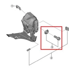 SHIMANO Dura-Ace Di2 FD-R9250 Clamp Screw & Radius Washer - Y2JP98010
