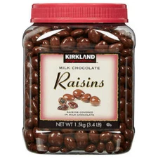 Kirkland Signature Milk Chocolate Raisins 2 Pack 3.4 lb Each Bulk Candy