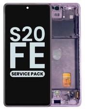 OEM Samsung Galaxy S20 FE 5G Display OLED Screen Lavender Frame Service Pack