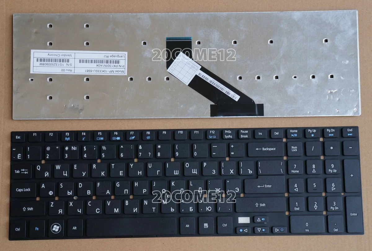 Tastiera Notebook ACER Aspire 5755G 5830TG V3-571 V3-771G V5-561 Layout Inglese - Foto 7
