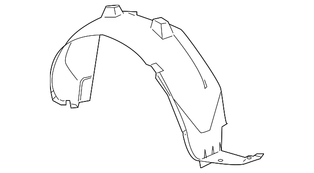 Genuine GM 2008-2015 Captiva Sport Vue Front LH Wheelhouse Liner 22890048