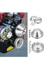 Weisen Alternator, Crankshaft,WaterPump V Belt Pulley Kit Fits Chevy Small Block