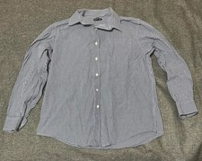 George Men's Size L 42-44 Plaid Long Sleeve Shirt