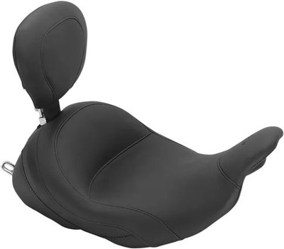 Mustang Blk Lowdown Touring Solo Seat w Backrest Electra Glide 0821 G2U