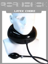 Latex Neck Corset Inflatable Neck Corset Collar Control Adjustable lock Buckle