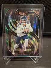 2024 Panini Select - Premier Level Caleb Williams #114 Black & Green Shock (RC)