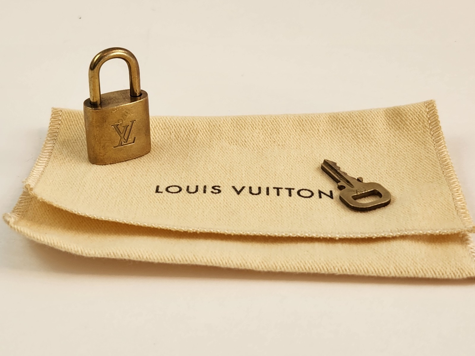 Authentic Louis Vuitton PadLock Solid Lock Key Br… - image 1