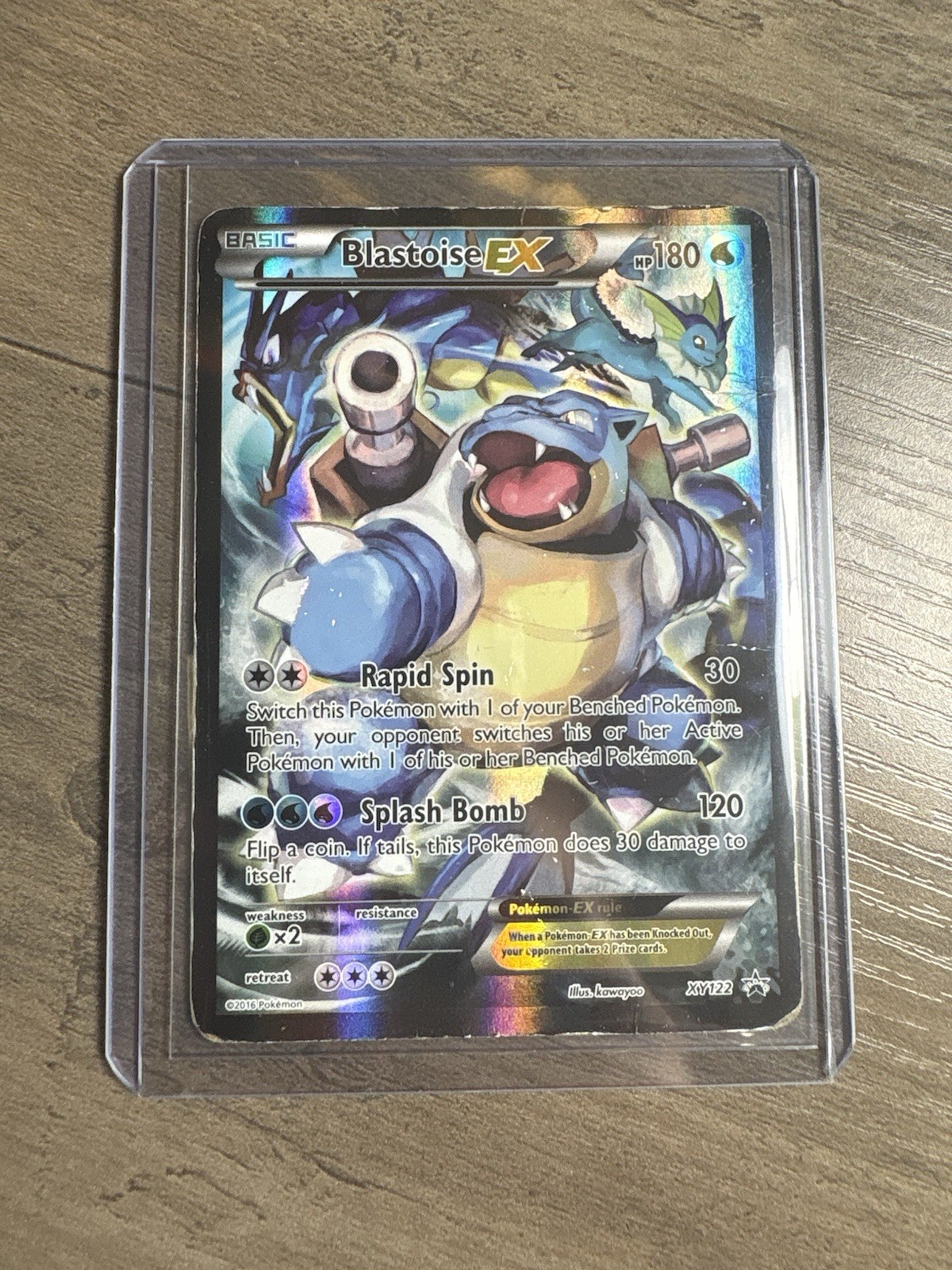 Blastoise EX - XY122 - Black Star Full Art Promo Rare Holo TCG Pokemon Card