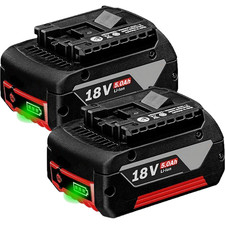2X For Bosch 18V 5.0Ah Lithium-Ion Battery Professional GBA BAT609 BAT620 BAT610