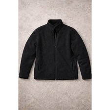 Vintage Woolrich Women's Wool Quilted Charcoal Heather Full Zip Jacket- Size L