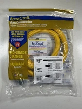 Brass Craft Gas Connector 5/8" OD x 48" Length CSSC44-48 - New