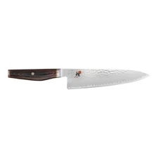 MIYABI Artisan 8-inch, Chef's Knife, Cocobolo Rosewood Pakkawood Handle, Brown