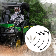 Spark Plug Wire and Spark Plugs Kit MIA11722 MIA11723 MIA11724 For John Deere