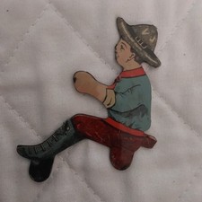 VINTAGE MARX WIND UP CLIMBING TRACTOR TIN LITHO DRIVER 40S