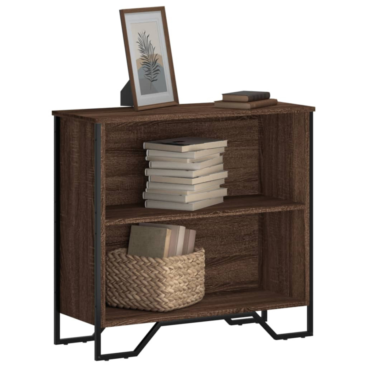 Vidaxl (Brown Oak, 80 X 31 X 74.5 Cm) Bookcase Bookshelf Book Rack Storage Cabinet Sonoma Oak Engineered Wood - Image 2