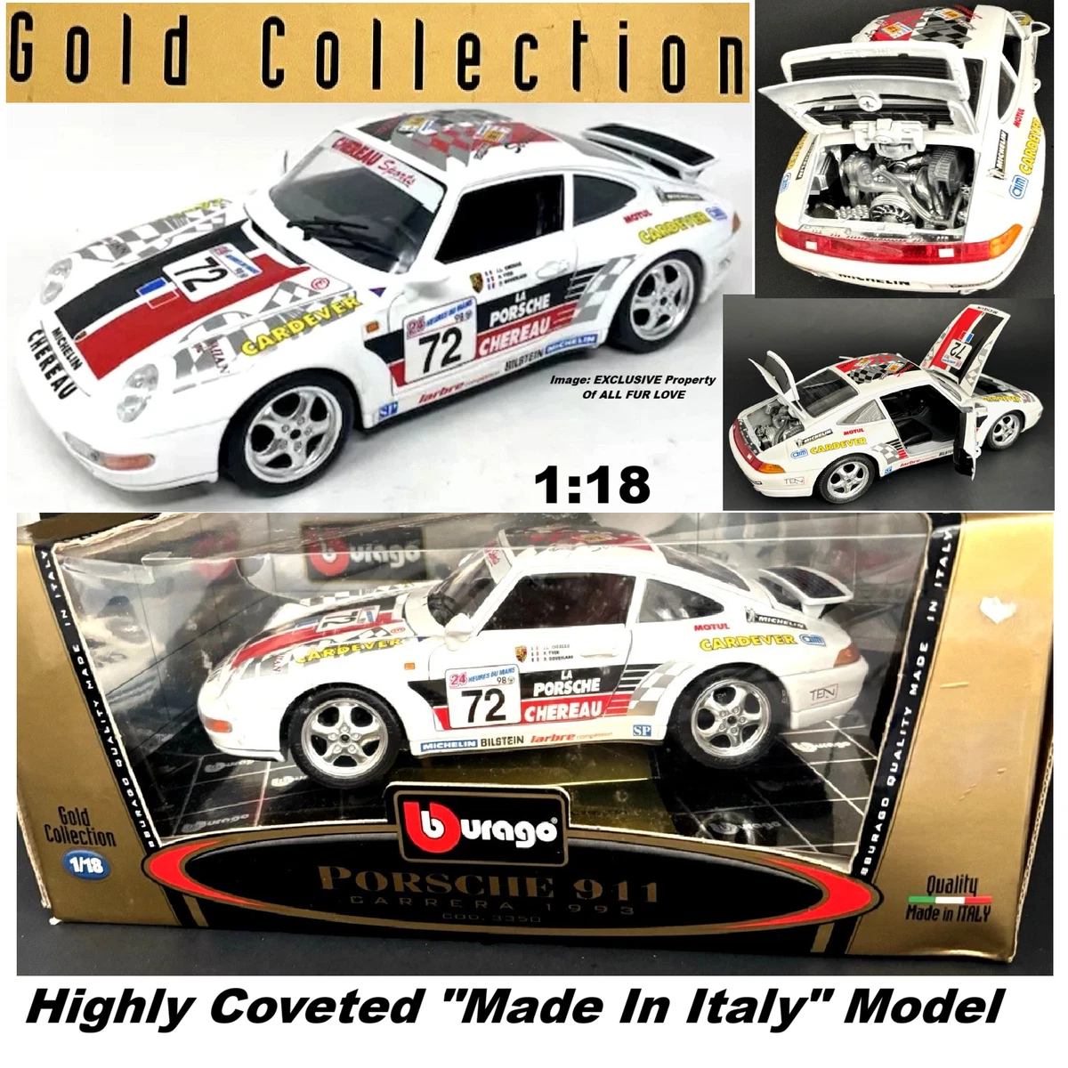 Bburago Porsche Diecast Racing Cars 1:18 for sale | eBay