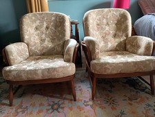 Pair Of Ercol Golden Dawn Jubilee Armchairs golden dawn set 2 of 2 vgc